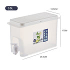 Large Capacity Refrigerator Storage Jar with Faucet | 3.5L Food-Grade Container for Cold Drinks