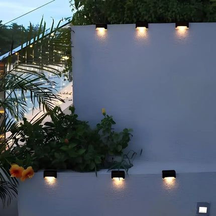Solar Step Lights with Automatic Dusk Sensor | Weather-Resistant Outdoor Lighting for Pathways and Patios