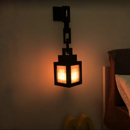 Decorative Lantern, Pixel Lantern Lamp with Remote and 16 Colors