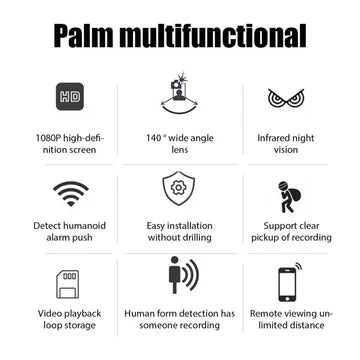 Home Security Camera, Mini Surveillance Camera with Motion Detection