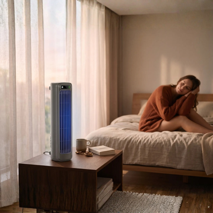 Portable Fan, Bladeless Tower Fan for Desktop or Wall Mount – image 4