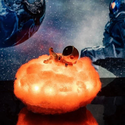 Astronaut Cloud Light with RGB Color Options and Remote Control | Whimsical Night Light for Cozy Spaces