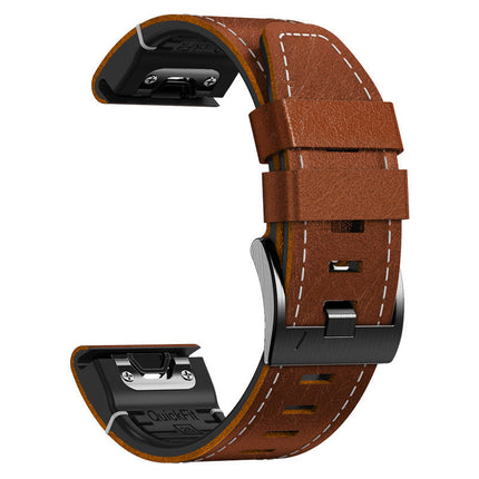 Watch Bands, Leather Watch Band for Garmin Fenix 8 7X 6X Pro – image 4
