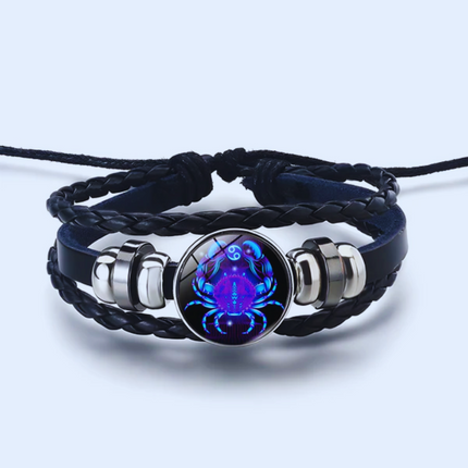 Zodiac Leather Bracelet with Adjustable Chain – image 12