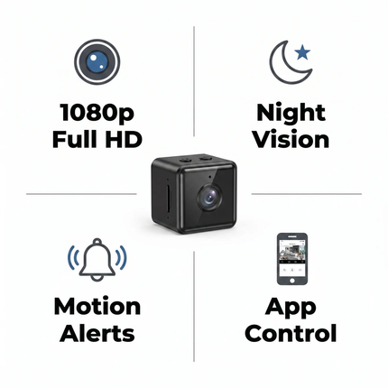 Home Security Camera, Mini Camera for Indoor and Outdoor Use – image 5