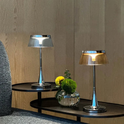 Modern Table Lamp with Adjustable Brightness | Cordless Acrylic Lighting for Versatile Home Decor