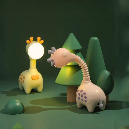 Rechargeable FlexaRaffe™ Night Light with 360° Flexible Neck | Gentle Glow for Bedtime Comfort and Imagination