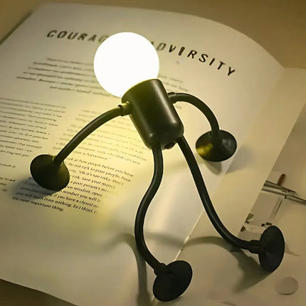 Bendable Desk Lamp with Flexible Limbs & Suction Cups | Quirky Lighting for Creative Spaces