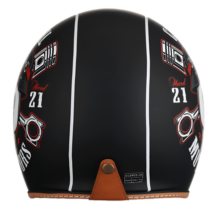 Open Face Helmets, Lightweight Helmet DOT and ECE Approved for Riding – image 5