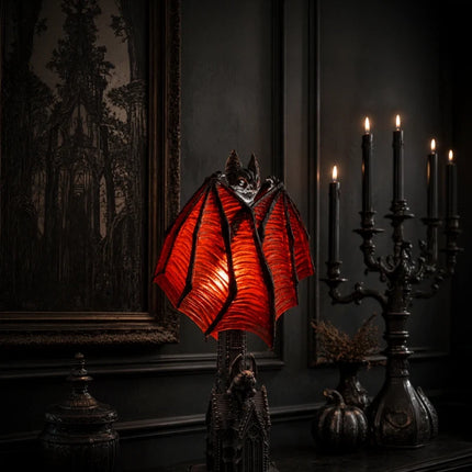 Gothic Table Lamp with Bat Wings, Halloween Decorations for Indoor – image 16