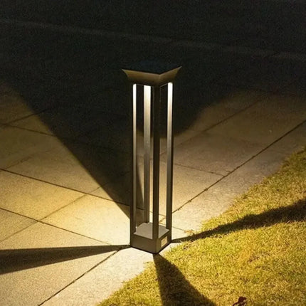 Outdoor LED Pillar Light with Automatic Dusk Sensor | Weather-Resistant Aluminum Design for Gardens and Patios