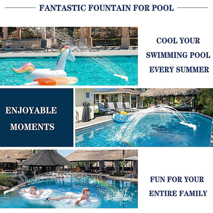 Swimming Pool Fountain Sprayer with Cooling Mist, Pool Water Feature for Summer – image 4
