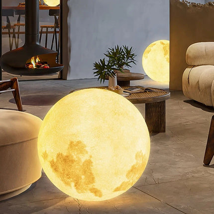 IP65 Waterproof Moon Garden Light with 16 Colors | Remote-Controlled Solar & USB Rechargeable for Outdoor Ambiance