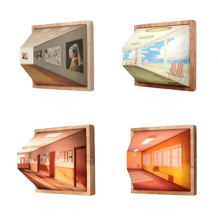 3D Illusion Art Light with Rechargeable Cordless Design | Customizable Mood Lighting for Home and Office Decor