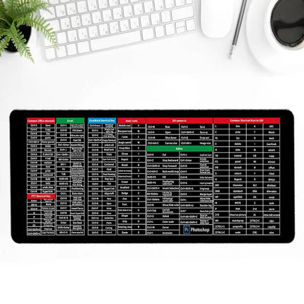 Large Mouse Pad with Office Shortcut Keys, Office Desk Accessories – image 8