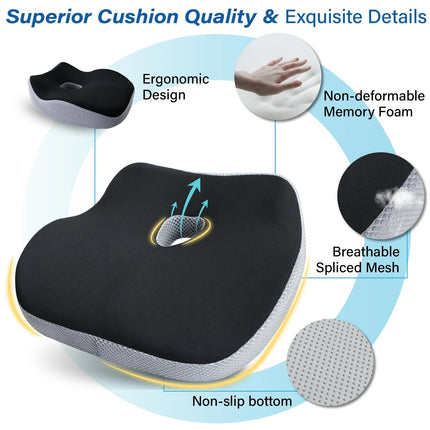 Car Seat Cushion for Short Drivers, Truck Seat Cushion for Office Chair – image 5