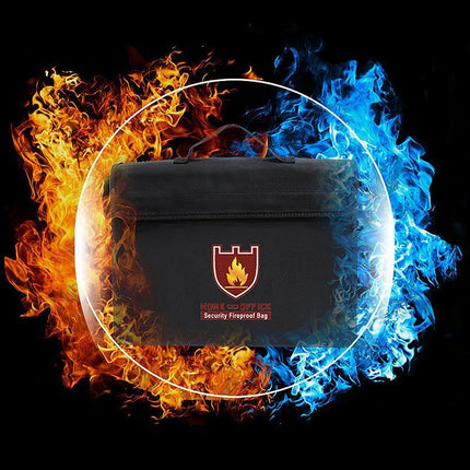Fireproof Document Bag, Waterproof Fireproof Bag with Shoulder Strap – image 7