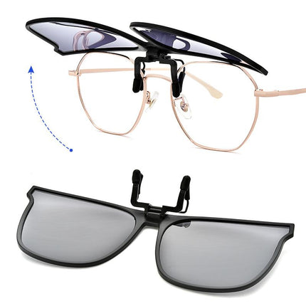 Polarized Clip On Sunglasses for Prescription Glasses, Flip Up Sunglasses UV400 – image 5