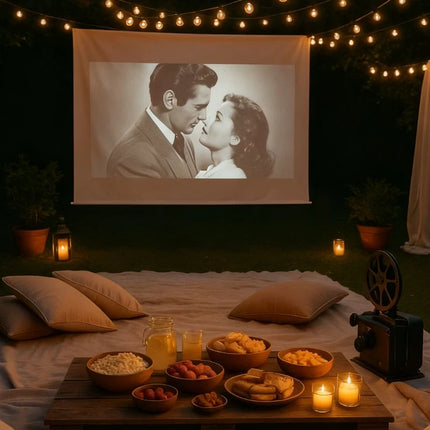 Portable Projector with Full HD 1080P Resolution | Compact Design for Movies and Ambient Lightscapes