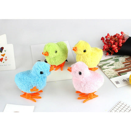 Stuffed Animal Toy Wind Up Chicken, Plush Toy That Jumps and Nods – image 5