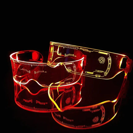 Neon Glasses with LED Lighting Modes | Colorful Tech Accessory for Parties and Events