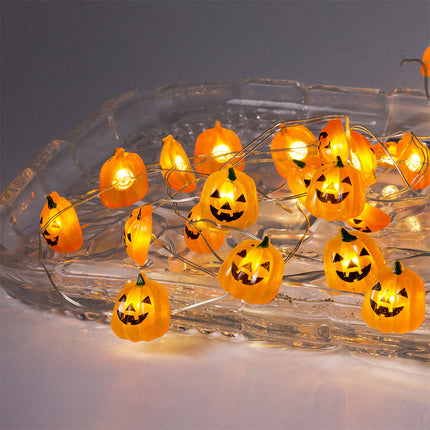 Pumpkin String Lights, Outdoor Halloween Lights with Remote, 30 LED String Lights – image 5