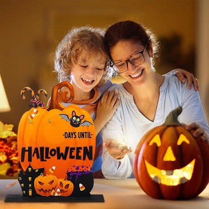 Wooden Advent Calendar for Halloween, Halloween Decorations for Home – image 6