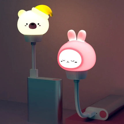Adorable Animal Night Light with Warm Glow | Cute USB Lamp for Cozy Bedrooms and Nurseries