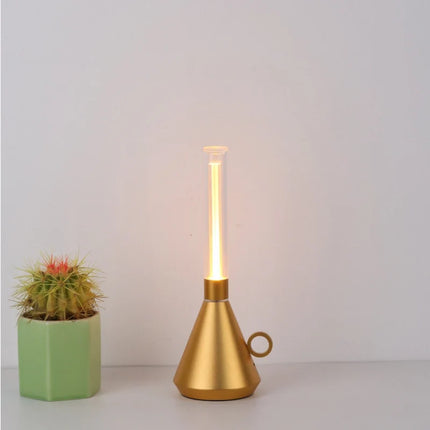 Portable Retro Lantern with Rechargeable Battery | Dimmable Warm Light for Indoor and Outdoor Ambiance