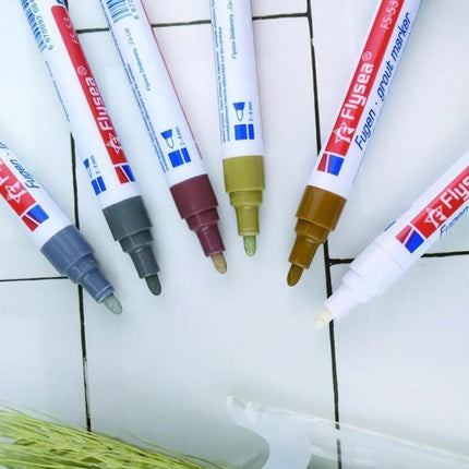 Grout Pens for Tile Joint Repair, Waterproof Grout Renewer Pen, Grout Colorant for Ceramic Floor and Wall Tiles