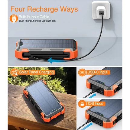 Camping Solar Power Bank with Carabiner – image 5