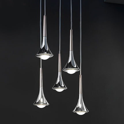 Ceiling Light Fixture, Water Drop Pendant Light with 9W LED – image 9