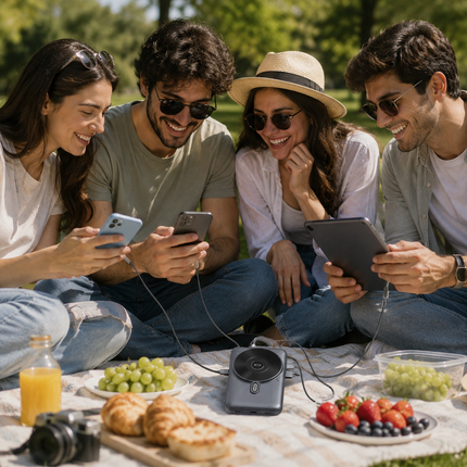 Power Bank Portable Charger – Best Portable Charger with Integrated Charging Port & LCD Display, Fast Charging Portable Power Bank for Multiple Devices