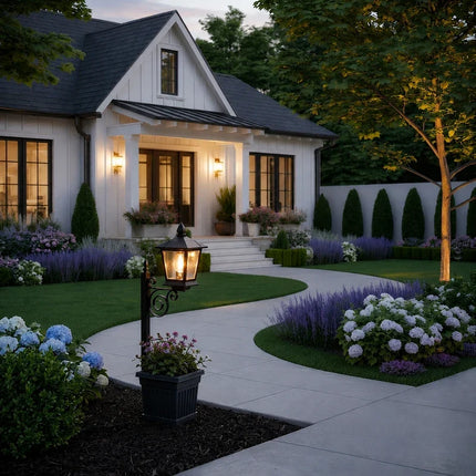 Solar Lanterns, Waterproof Solar Lights Outdoor with Flower Pot Planter – image 10