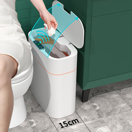 Automatic Smart Trash Can with UV Sterilization & Waterproof Design | Touch-Free Hygiene for Kitchen and Bathroom