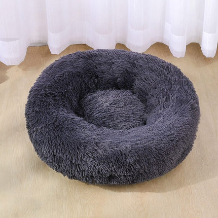 Super Soft Washable Plush Pet Bed with Non-Slip Bottom | Ultimate Comfort for Dogs and Cats