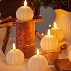 Pumpkin Candles - 12 pieces