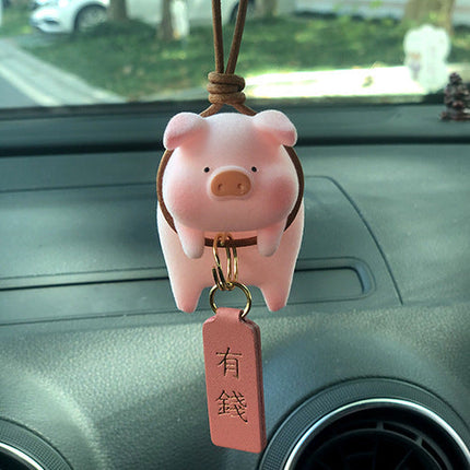 Cute Cartoon Pig Car Accessory with Air Outlet Perfume Clip | Whimsical Decoration for Fresh Fragrance
