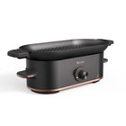 Mini Barbecue Plate Electric Grill with Titanium Black Finish | Compact Indoor & Outdoor Cooking for 1-2 People