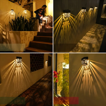 Outdoor Wall Lights with Hollow Pattern – image 4