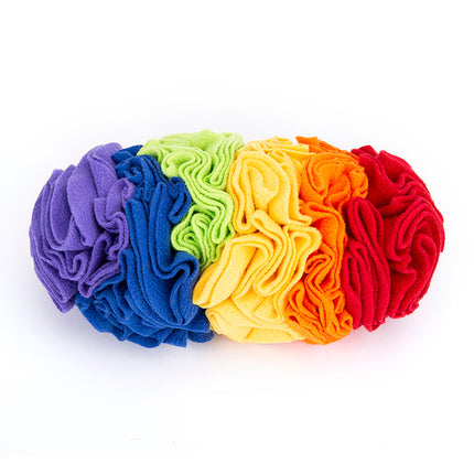 Dog Snuffle Pad Puzzle Training Mat with Soft Polar Fleece Fabric | Engaging Scent Game for Small to Medium Dogs