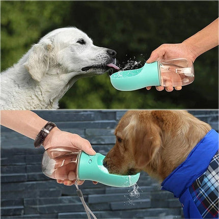 Portable Pet Water Bottle with Leak-Proof Design | Dual-Sized Hydration for Dogs and Cats on the Go