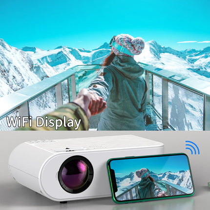 Portable Full HD Mini Projector with Screen Mirroring | Compact Entertainment System for Outdoor Movies