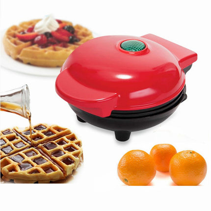 Electric Waffle Maker with Non-Stick Plates | Compact & Lightweight Design for Quick Breakfasts