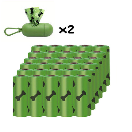 Biodegradable Dog Poop Bags with Double Thickness | Leak-Proof Design for Eco-Friendly Pet Waste Management