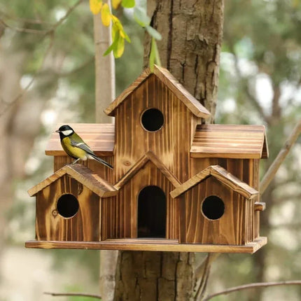 Bird House for Outside, Handmade Garden Decor – image 5