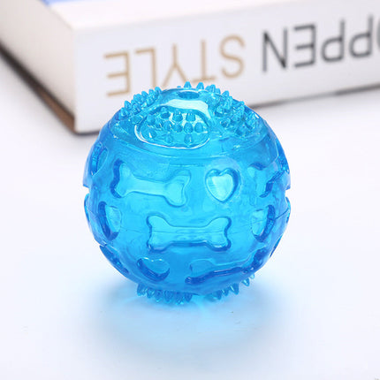 TPR Spiky Squeak Ball for Dogs with Engaging Texture | Durable Chew Toy for Playtime Fun and Oral Health
