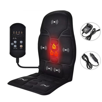 Office Seat Cushion with Heated Back Massager, Chair Massager with Vibration