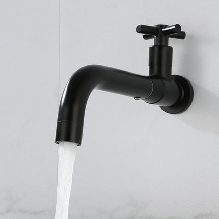 Wall Mounted Bathroom Faucet, Stainless Steel Wall Mount Faucet with Swivel Spout – image 26