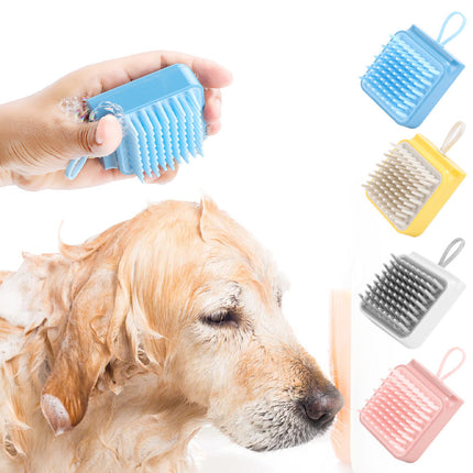 Pet Bath Massage Brush with Soft TPR Combs | Gentle Grooming and Relaxation for Happy Pets